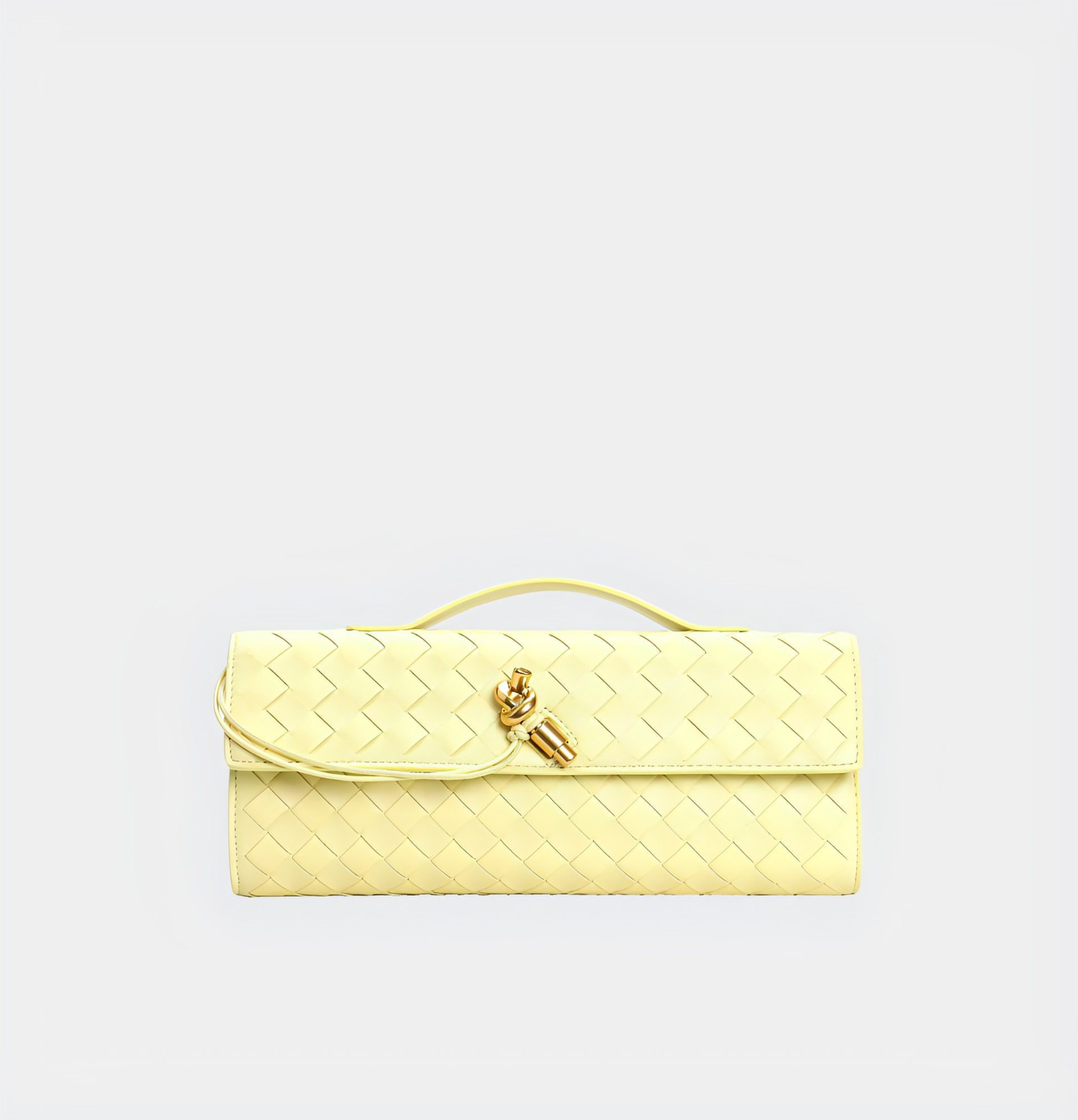 Handgeweven Leren Schoudertas voor Stijlvolle Draagwijze