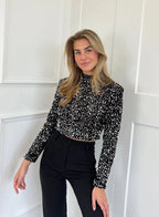 Pailletten Glittertop voor Feestjes - Elegante Glamour Outfit