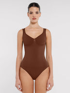 Seamless Sculpting Diamond Neck Brief Bodysuit