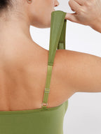 Seamless Sculpting Diamond Neck Brief Bodysuit