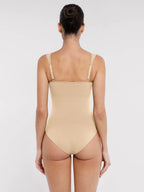 Seamless Sculpting Diamond Neck Brief Bodysuit